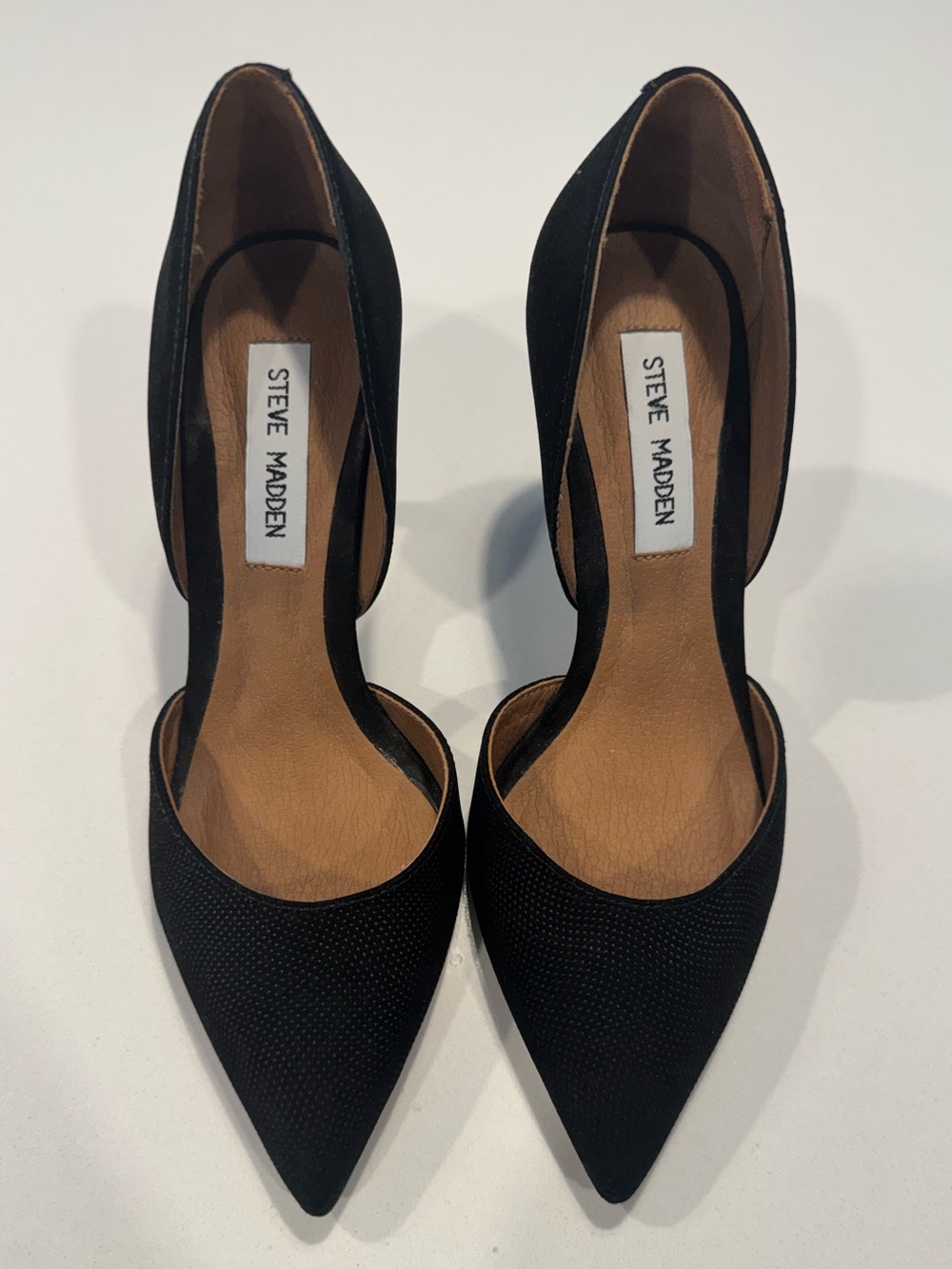 NWOT Steve Madden Black D'Orsay Pointed Heels, 7.5